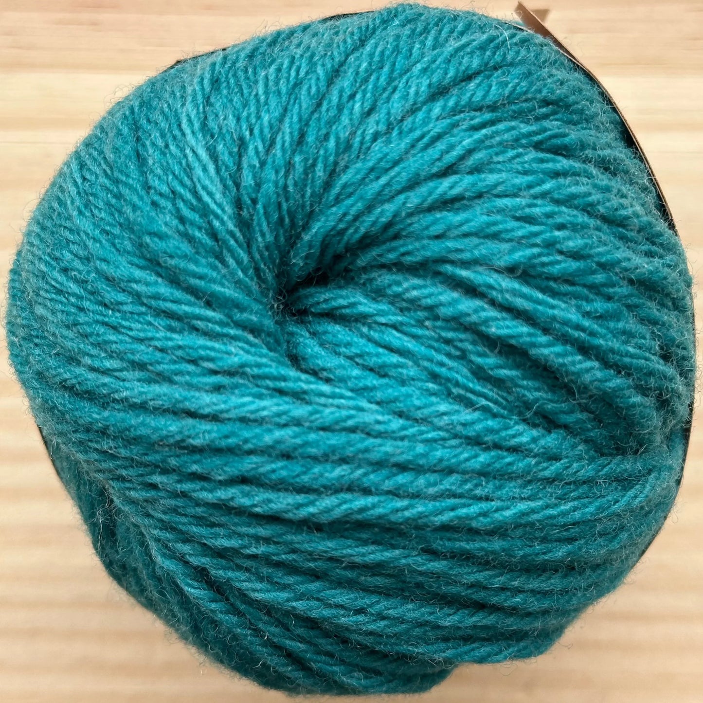 Ovillo de Lana 100% Española - Azul éter - detalle