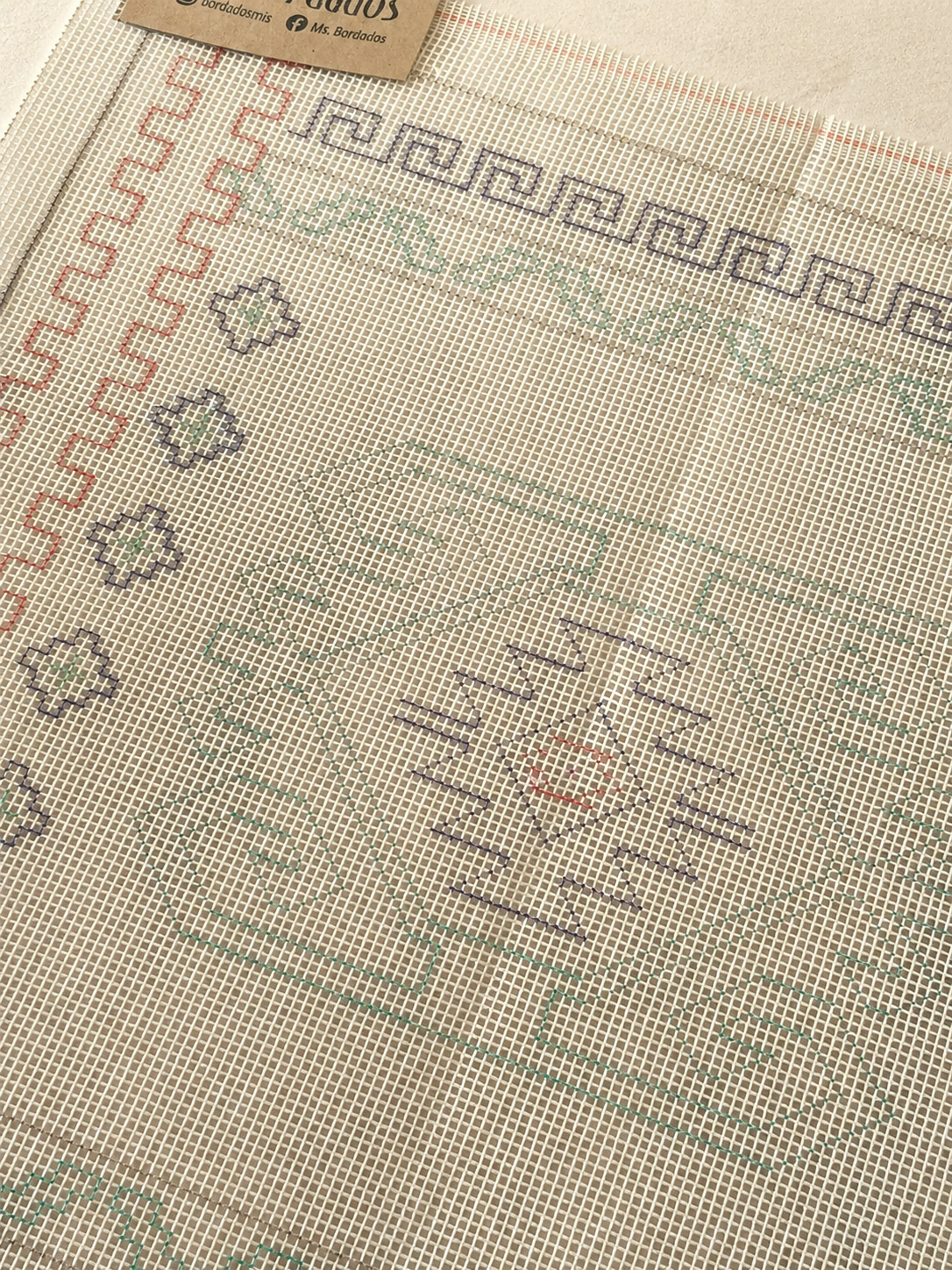 Cañamazo dibujado para bordar - Pachuca - Ms. Bordados