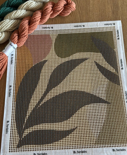 Kit de bordado sobre cañamazo | Niza - Ms. Bordados