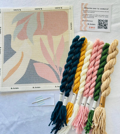 Kit de bordado sobre cañamazo | Marsella - Ms. Bordados