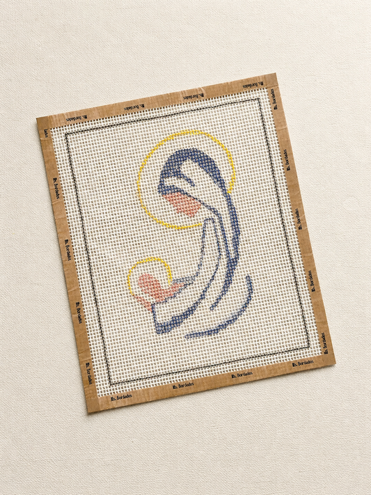 Cañamazo dibujado para bordar - María y Jesús - Ms. Bordados