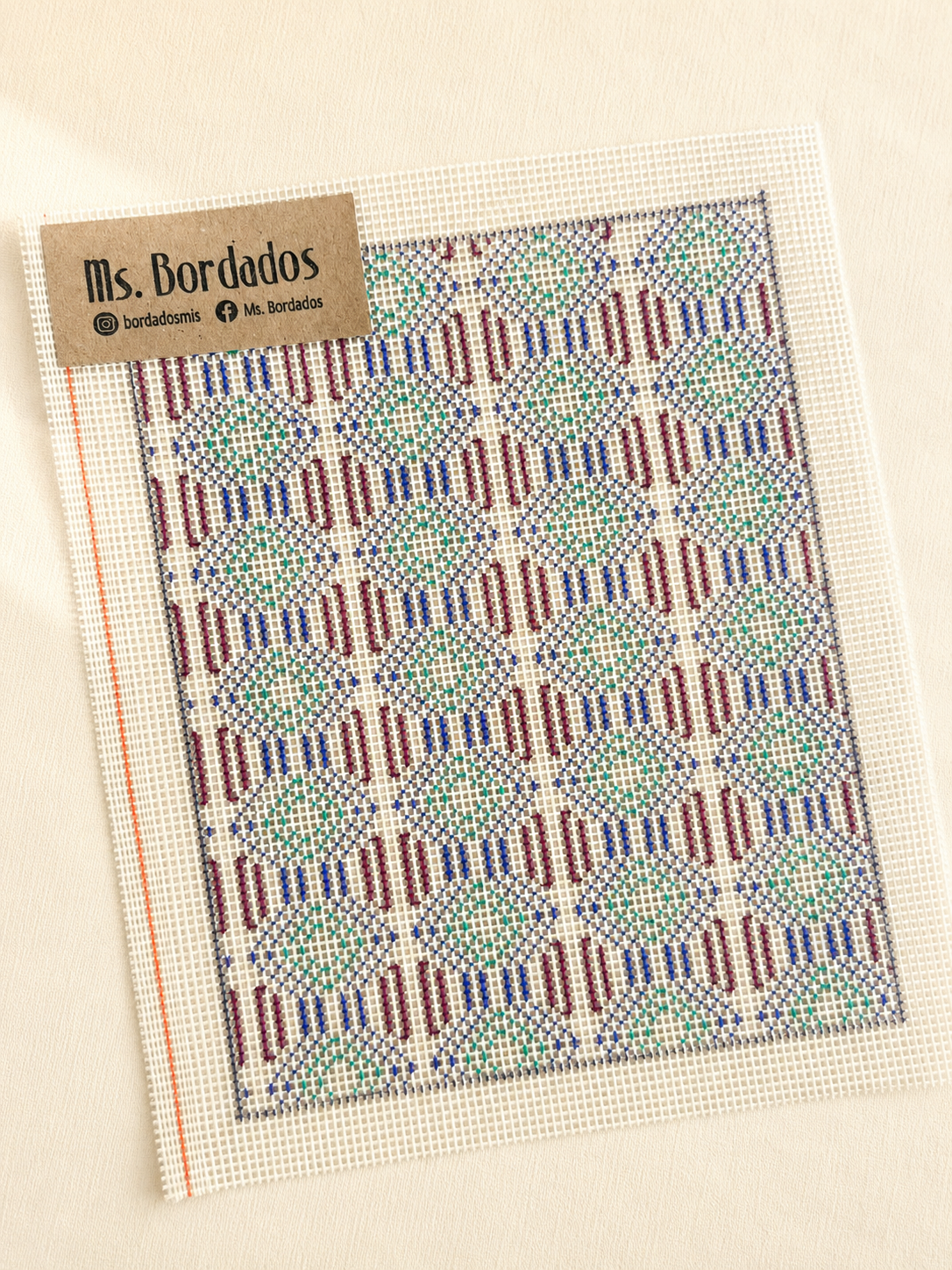 Cañamazo dibujado para bordar - Alexandría - Ms. Bordados