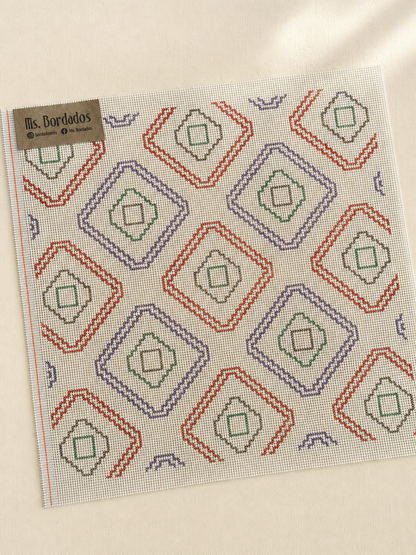 Cañamazo dibujado para bordar - Ankara (grande) - Ms. Bordados