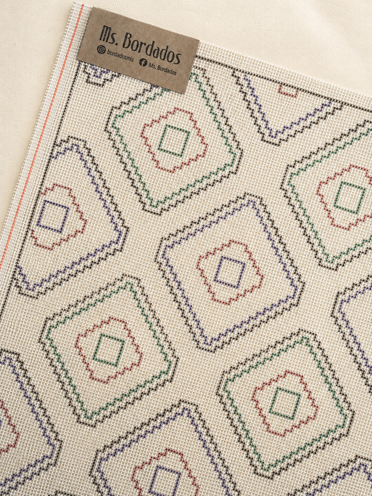 Cañamazo dibujado para bordar - Ankara - Ms. Bordados
