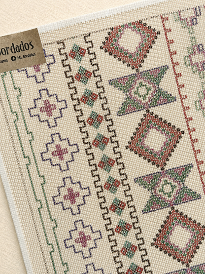 Cañamazo dibujado para bordar - Mérida - Ms. Bordados