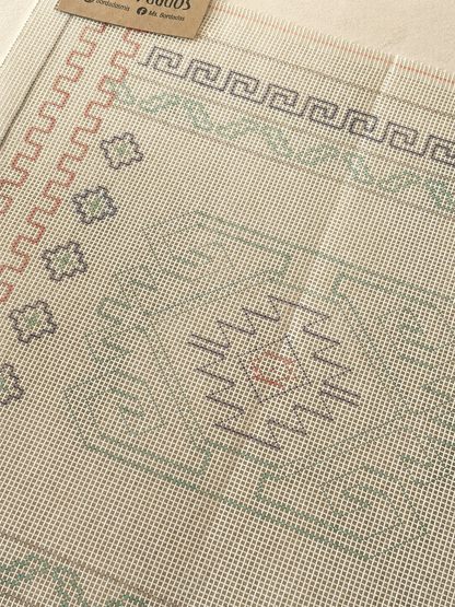 Cañamazo dibujado para bordar - Pachuca - Ms. Bordados