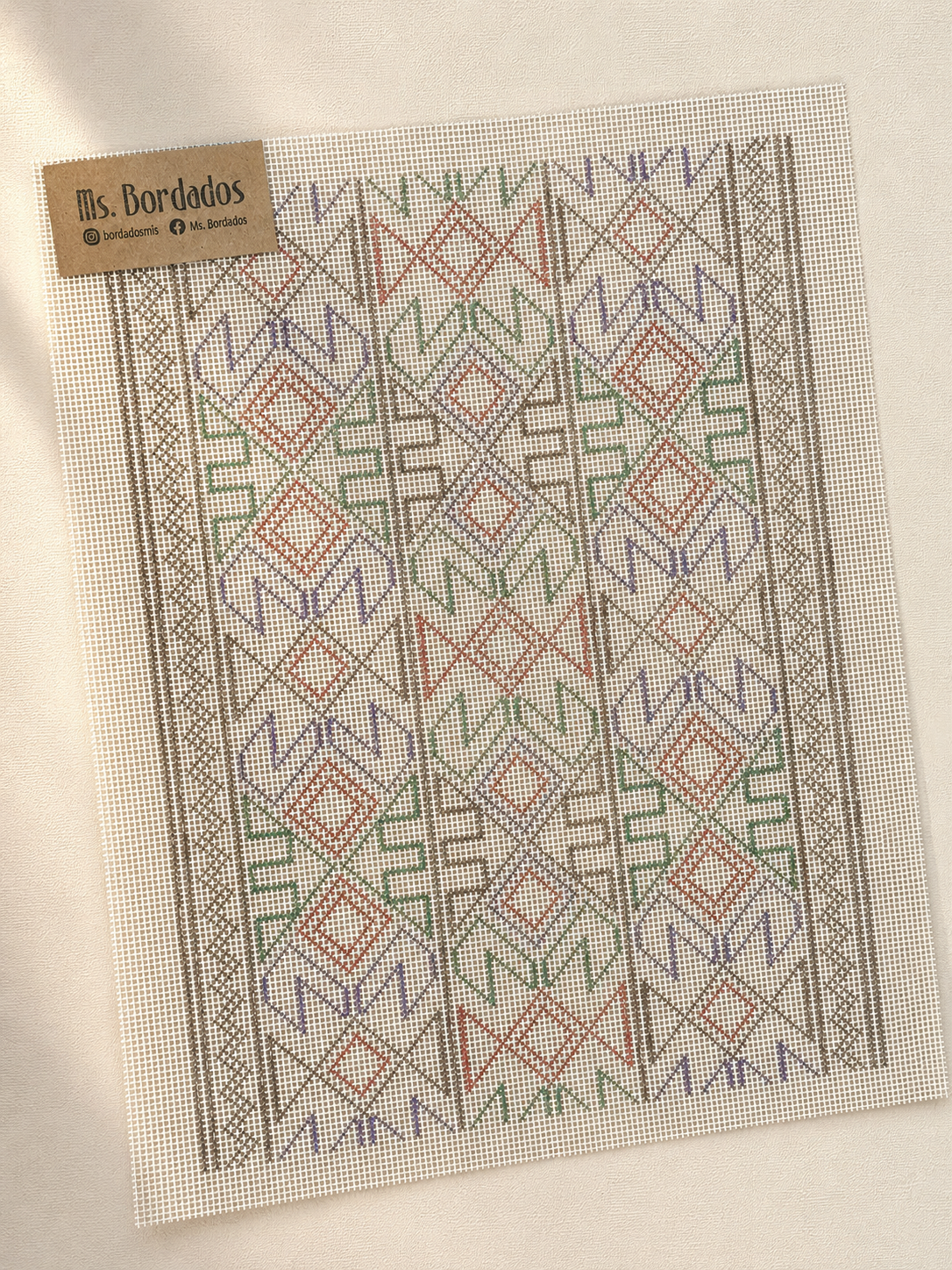 Cañamazo dibujado para bordar - Trujillo - Ms. Bordados