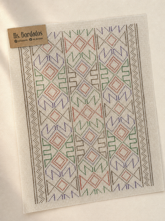 Cañamazo dibujado para bordar - Trujillo - Ms. Bordados