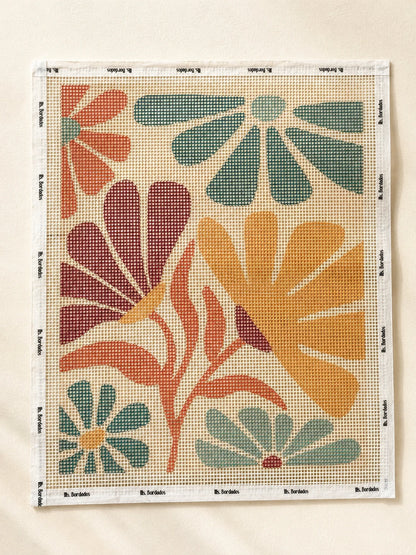 Cañamazo impreso con el diseño Bangalow para bordar a medio punto - Ms. Bordados