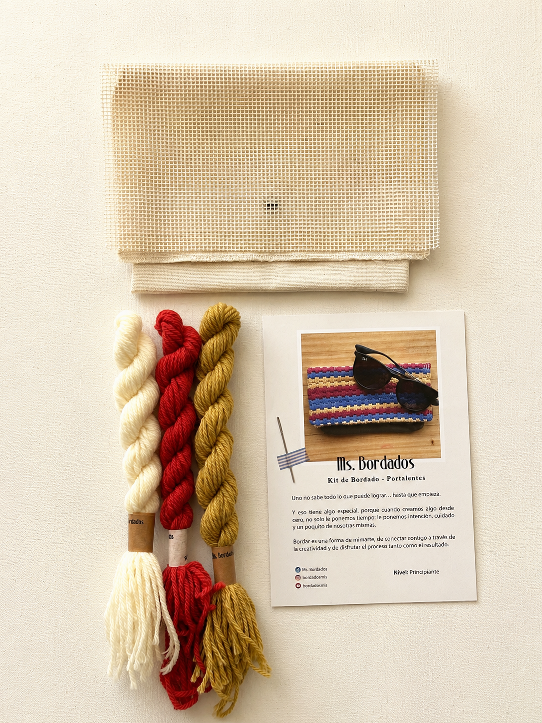 Canvas embroidery kit - Barcelona Sunny Bag