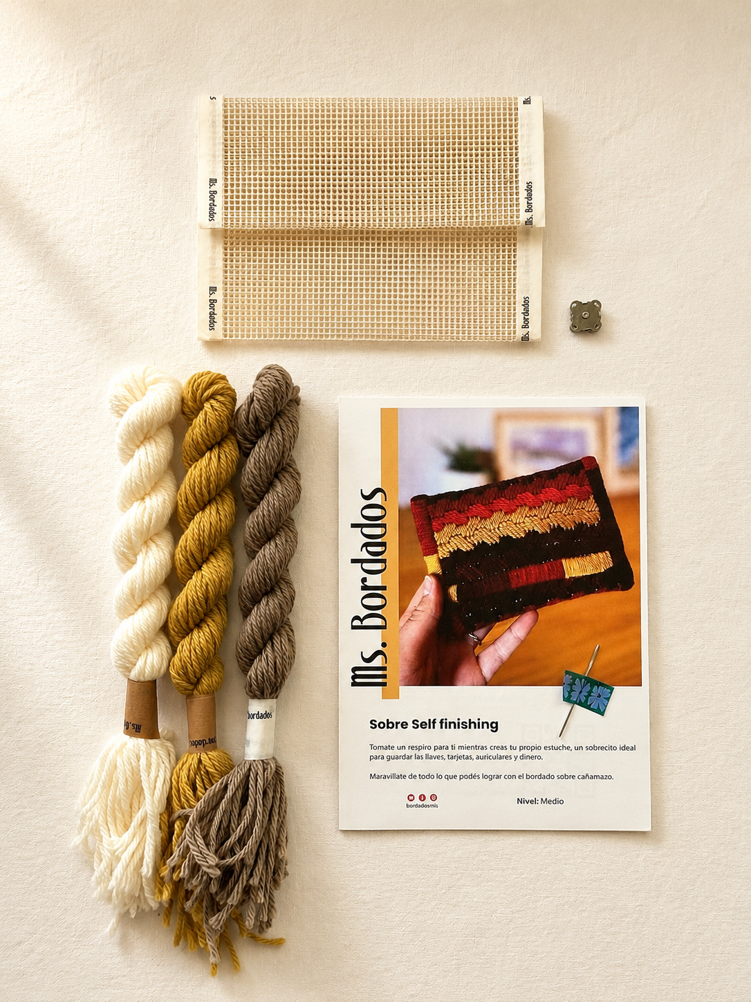Canvas embroidery kit - LYC Arena Envelope Pouch