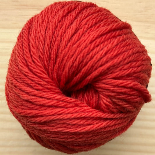 Ovillo de Lana 100% Española - Rojo ladrillo