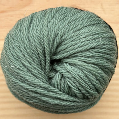 Ovillo de Lana 100% Española - Verde laurel - detalle