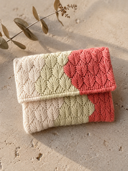 Canvas embroidery kit - Cozia Envelope Pouch